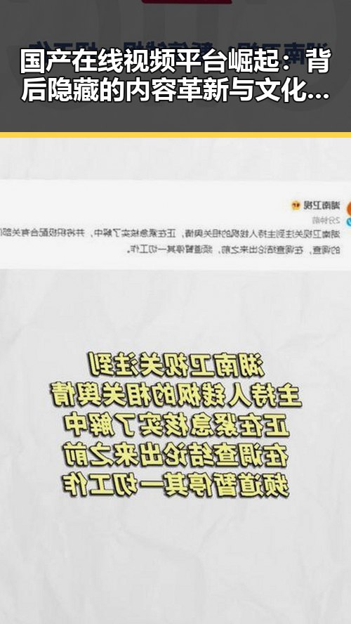 国产在线视频平台崛起：背后隐藏的内容革新与文化自信